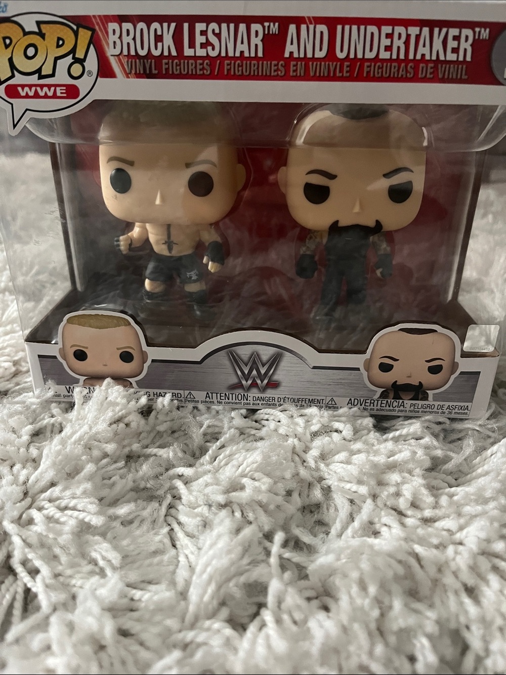 Funko Pop! WWE Brock Lesnar and Undertaker Vinyl Figures - Red, Black, White